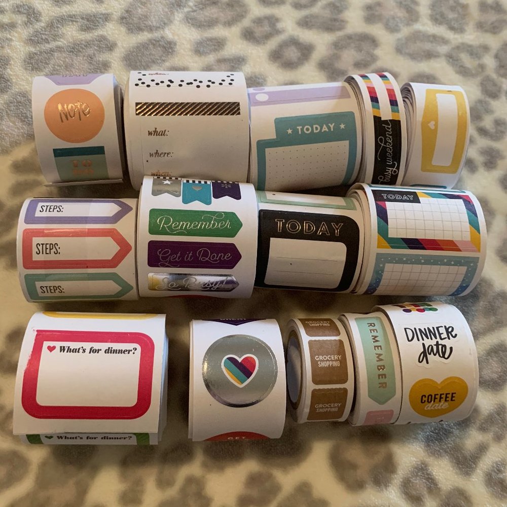 Happy Planner sticker rolls